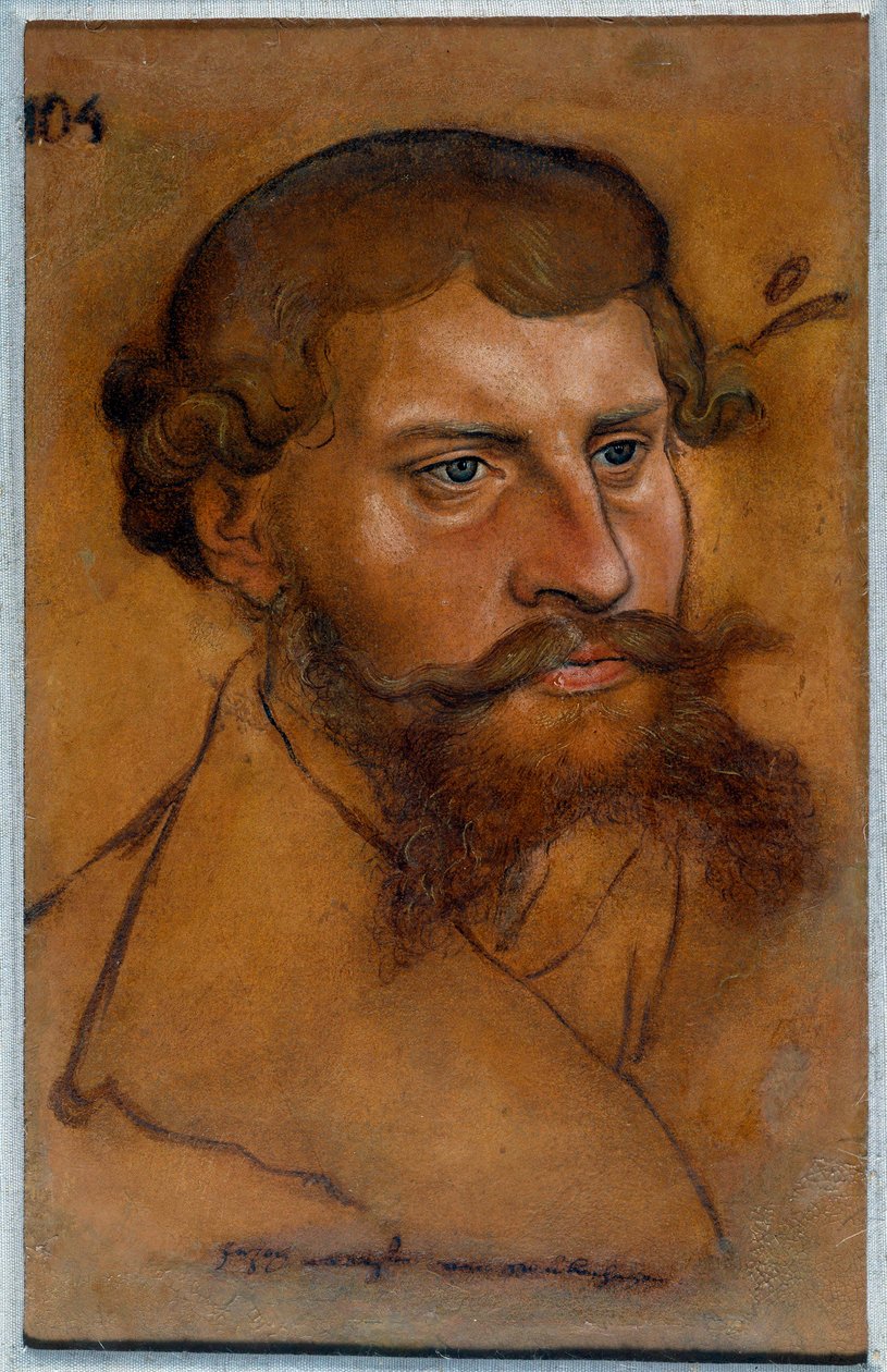 Eski Lucas Cranach tarafından Saksonya Dükü IV. Ernest, Reform Prensi Çizimi by Lucas Cranach