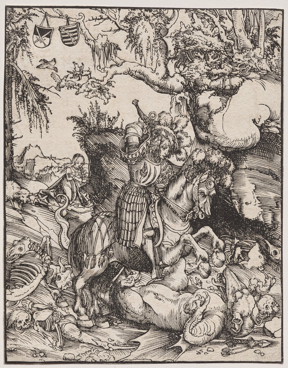Ejderhayı Öldüren Aziz George by Lucas Cranach