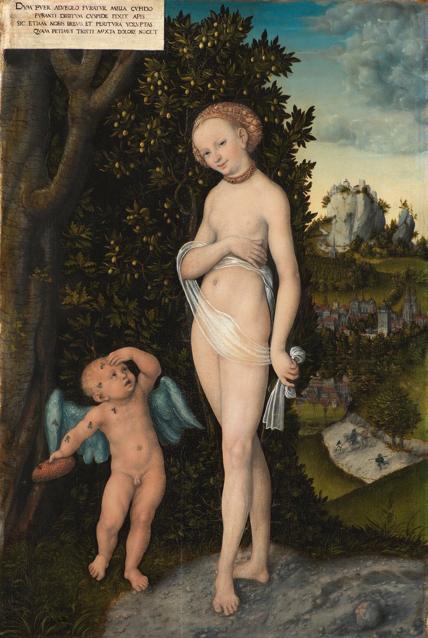 Aşk Tanrısı Bal Çalan Venüs by Lucas Cranach d.Æ.