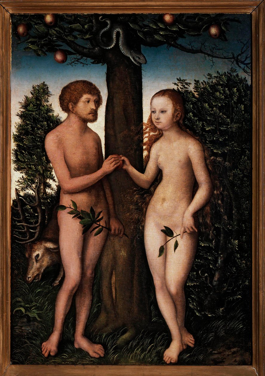 Adem ve Havva. by Lucas Cranach the Elder