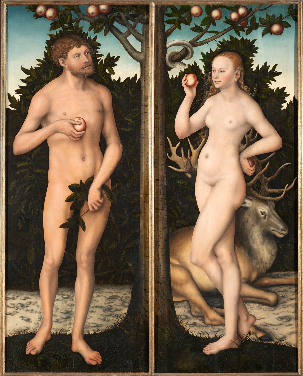 Adem ve Havva. by Lucas Cranach the Elder