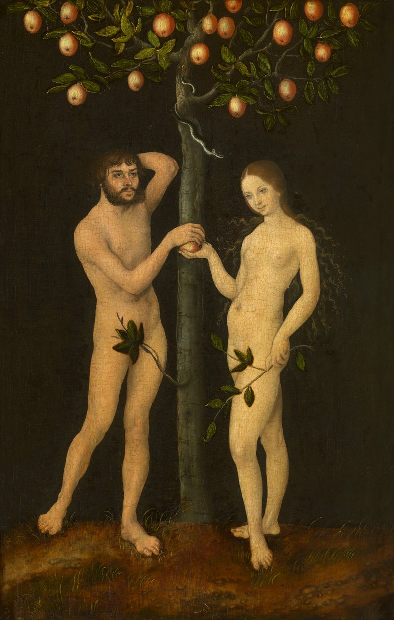 Adem ve Havva by Lucas Cranach the Elder