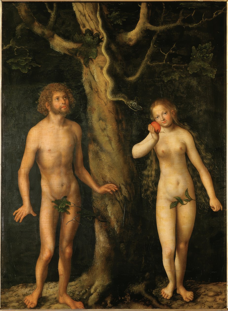Adem ve Havva by Lucas Cranach the Elder