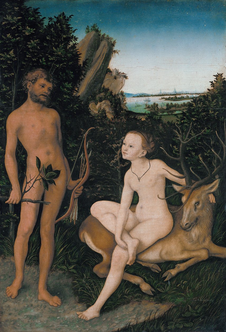 Apollon ve Diana by Lucas Cranach the Elder
