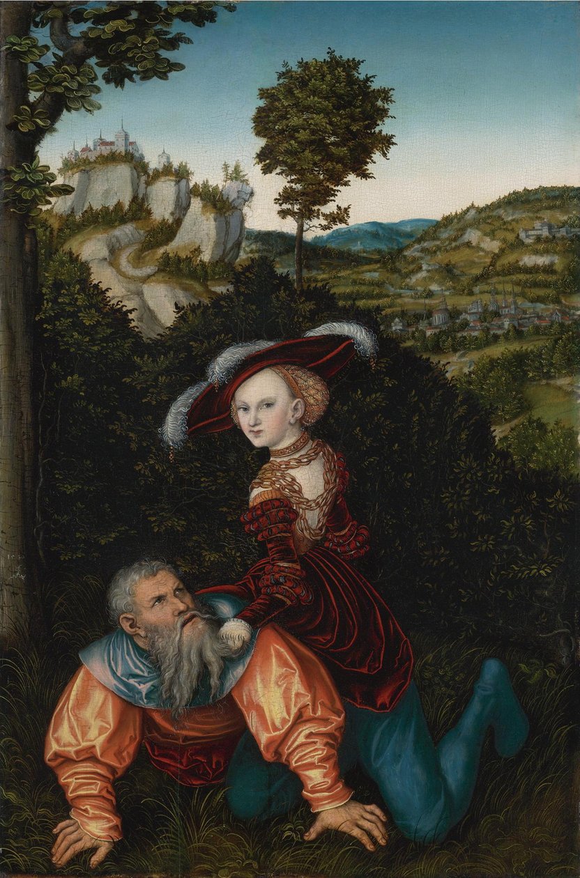 Aristoteles ve Phyllis, 1530 by Lucas Cranach the Elder
