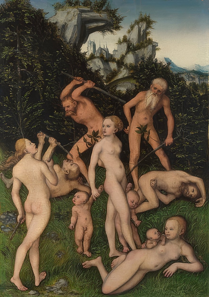 Gümüş çağın sonu (?). 1530 civarında by Lucas Cranach the Elder