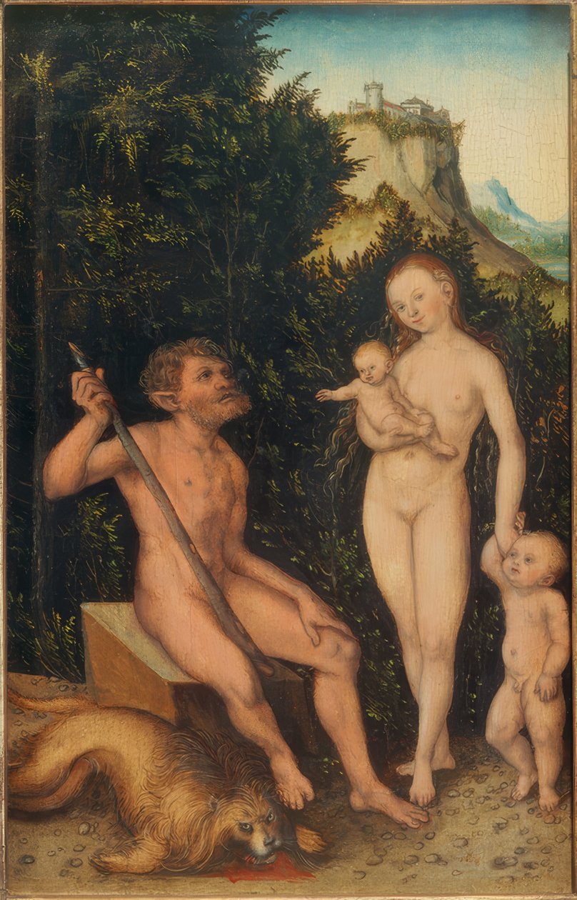 Doğa ailesi by Lucas Cranach the Elder