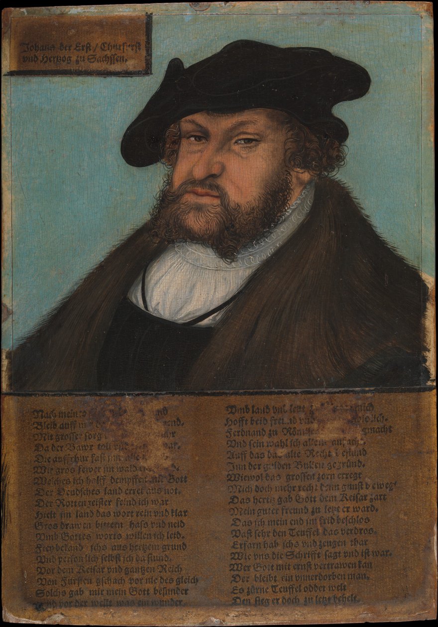 Johann I 1468-1532, Constant, Saksonya Elector, 1532-33. by Lucas Cranach the Elder