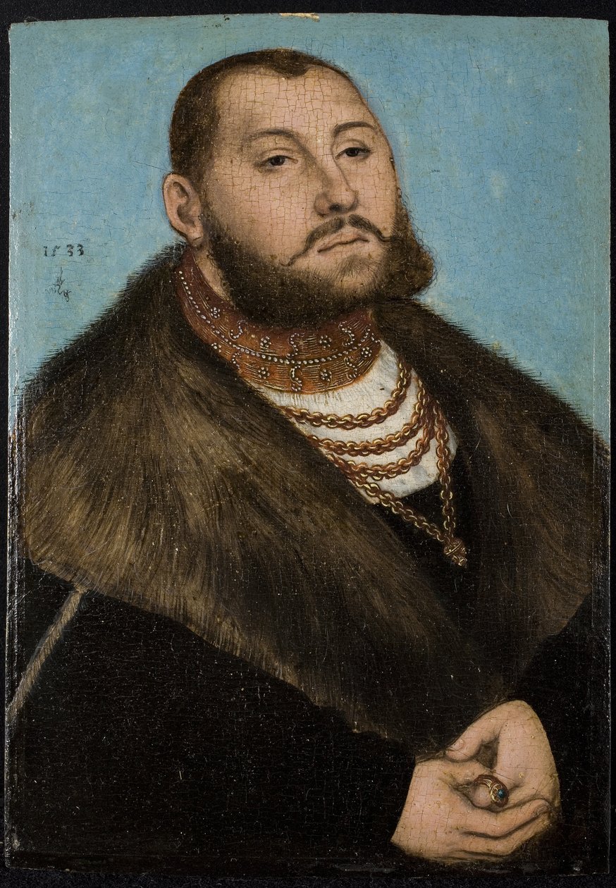 John Frederick I, Saksonya Elektörü 1503-1554 by Lucas Cranach the Elder