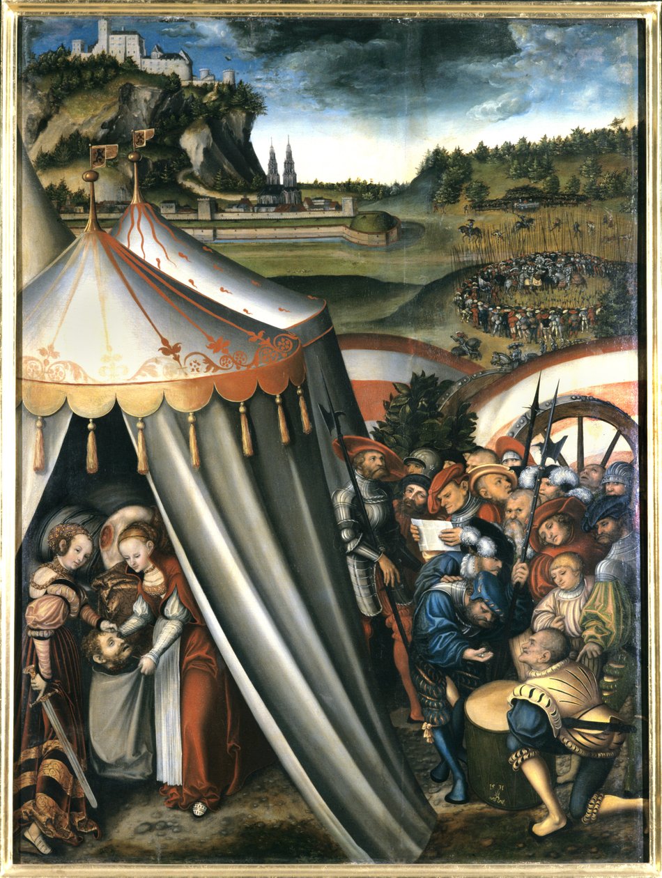 Judith, Holofernes çadırında, 1531 by Lucas Cranach the Elder