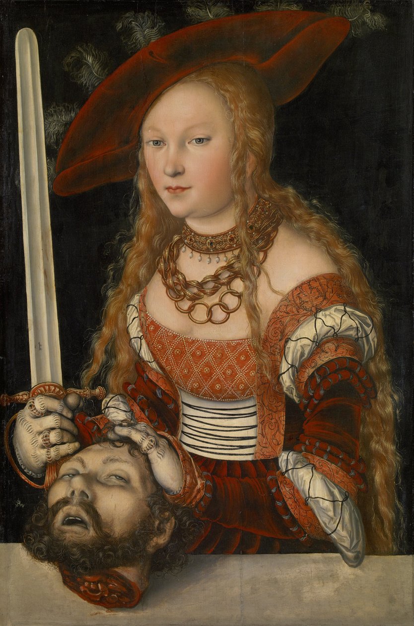 Holofernes kafalı Judith, 1530 dolayları (panel) by Lucas Cranach the Elder
