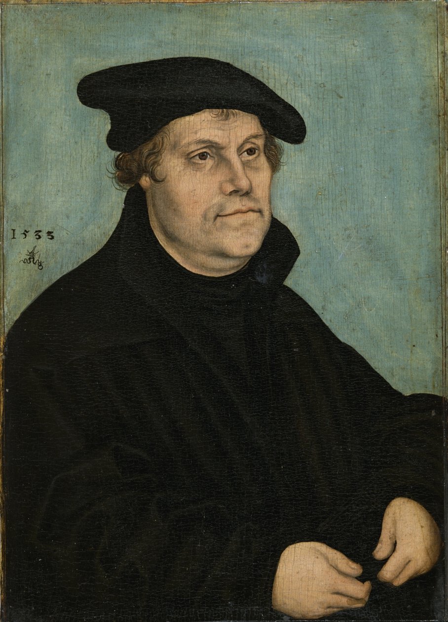 Martin Luther 1483-1546, 50 Yaşında, 1533 by Lucas Cranach the Elder