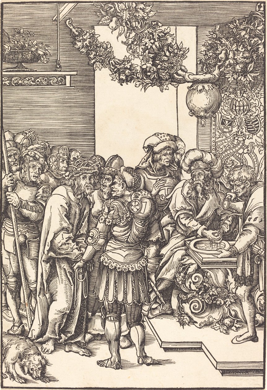 Pilatus Ellerini Yıkamak by Lucas Cranach the Elder