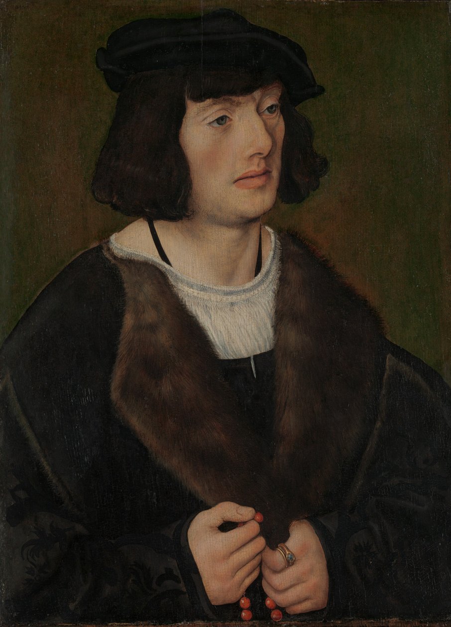 Tesbih Olan Bir Adamın Portresi, ca. 1508. by Lucas Cranach the Elder