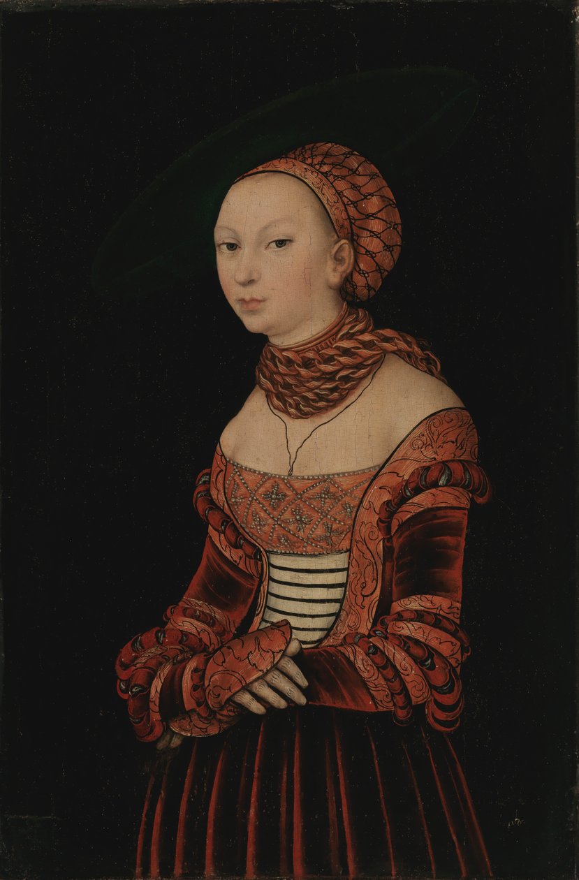 Genç Bir Kadının Portresi, 1525. by Lucas Cranach the Elder