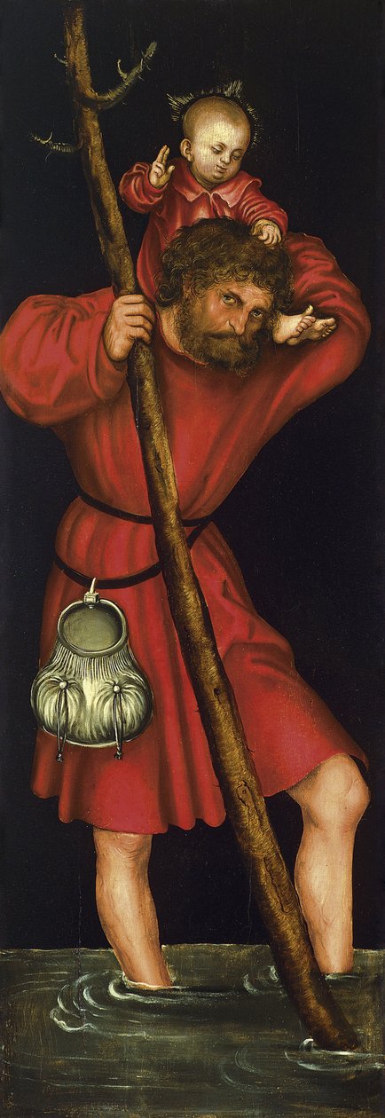 Aziz Christopher, yaklaşık 1514 by Lucas Cranach the Elder