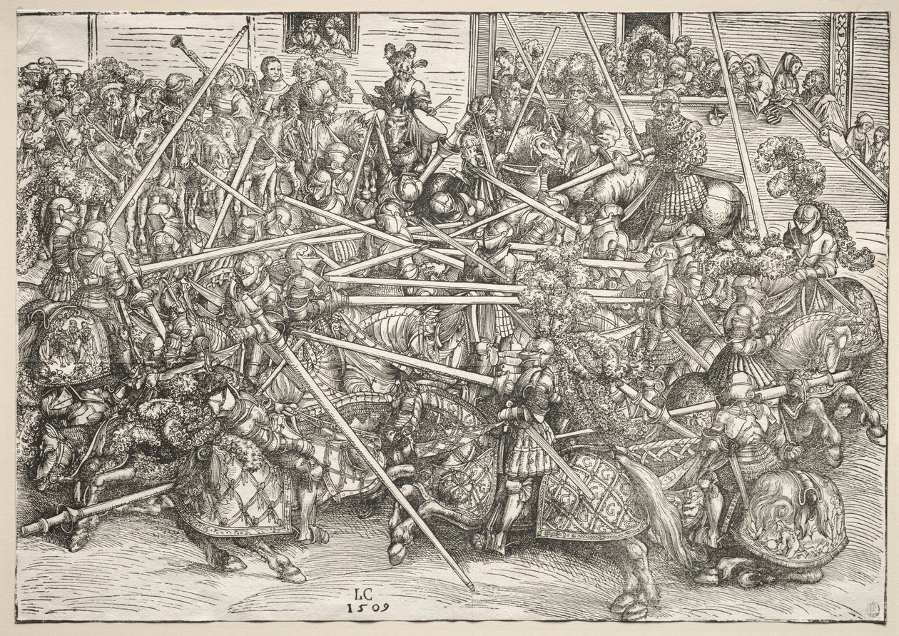 Mızraklı Turnuva, 1509. by Lucas Cranach the Elder