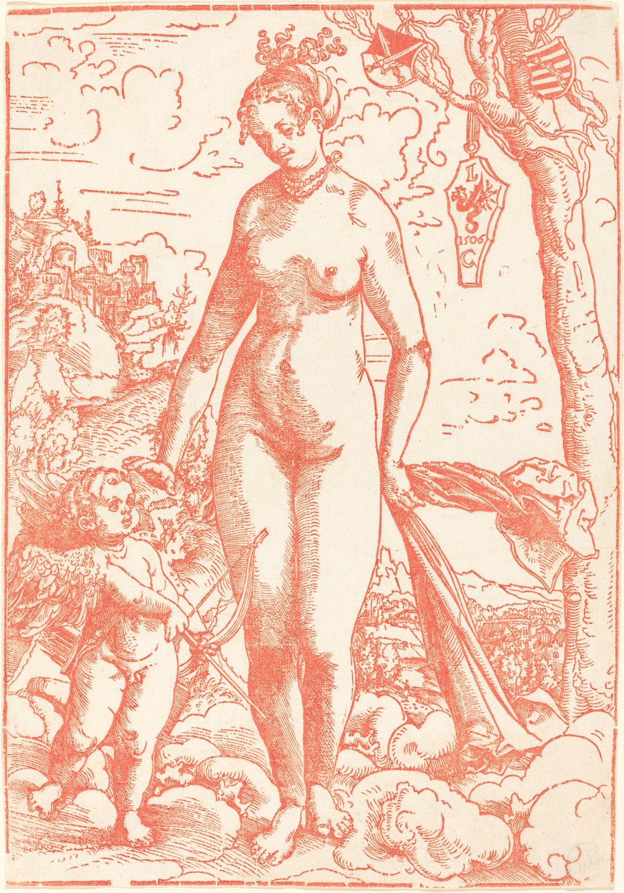 Venüs ve Aşk Tanrısı by Lucas Cranach the Elder