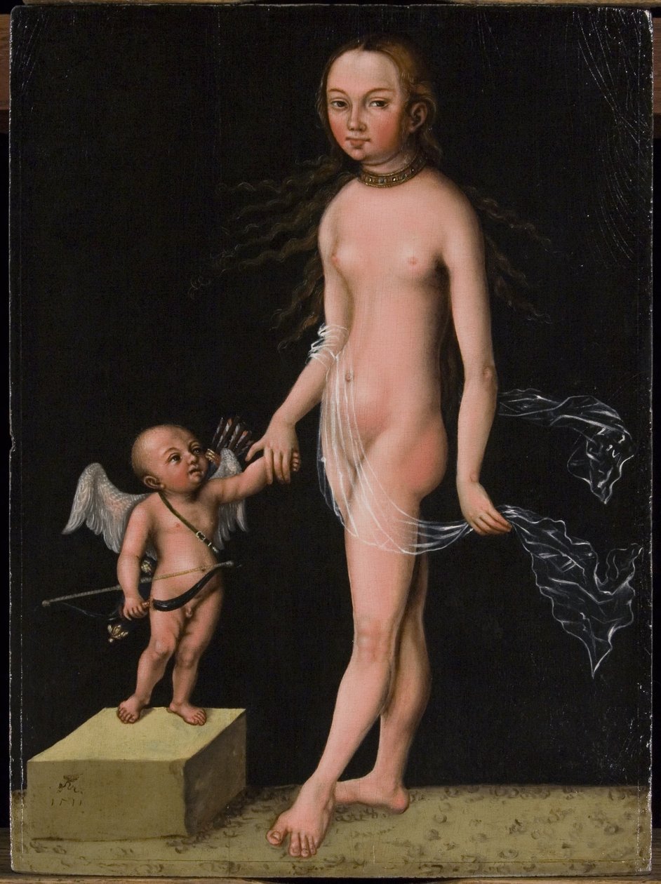 Venüs ve Aşk Tanrısı by Lucas Cranach the Elder