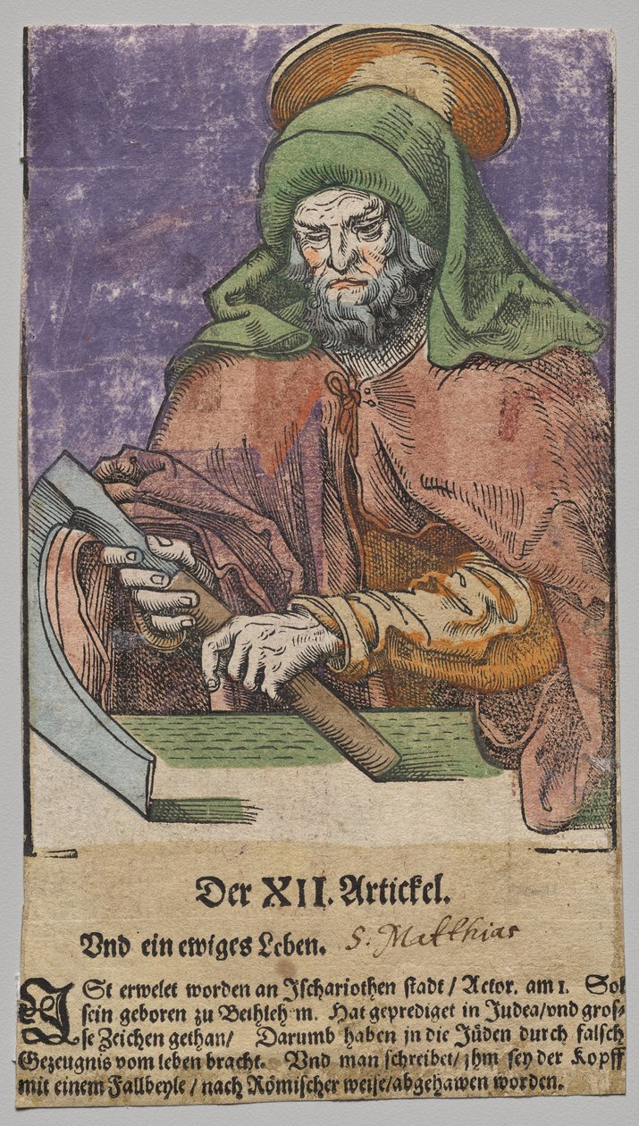 Mesih, Havariler ve Aziz Pavlus'tan Matthias by Lucas Cranach the Elder, After
