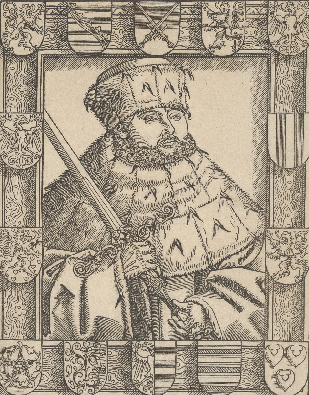 John Frederic the Magnanimous'un kopyası, Seçim Elbiseleri içinde by Lucas Cranach the Younger  