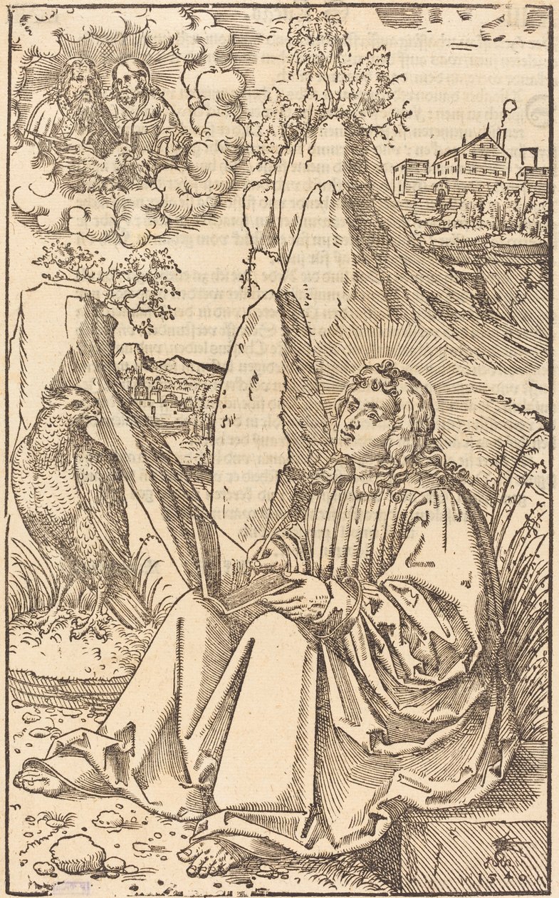 Bir Manzarada Aziz John by Lucas Cranach the Younger