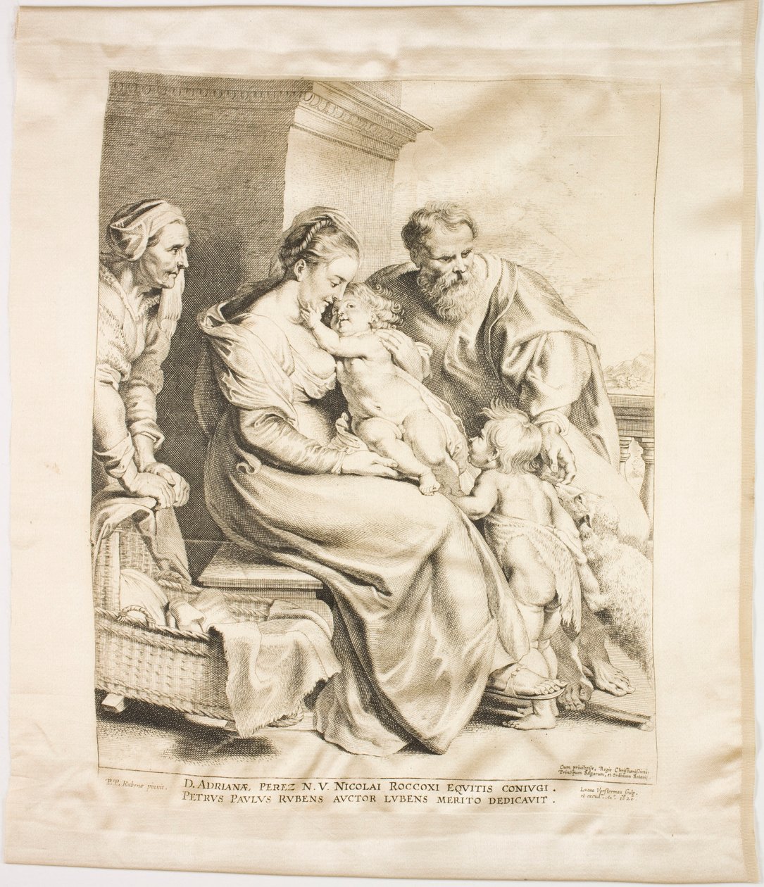 Aziz John ve Aziz Elizabeth ile Kutsal Aile by Lucas Emil Vorsterman