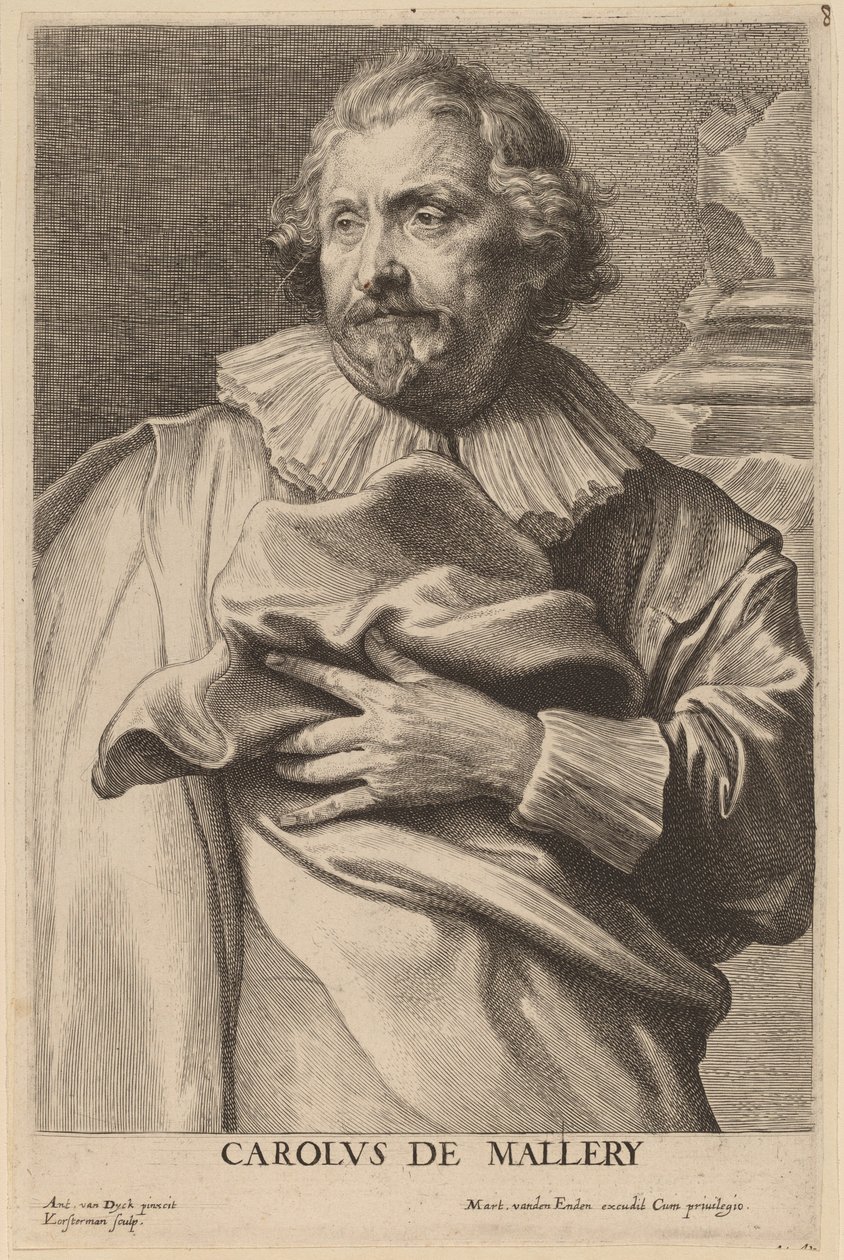 Karel de Mallery by Lucas Emil Vorsterman after Sir Anthony van Dyck