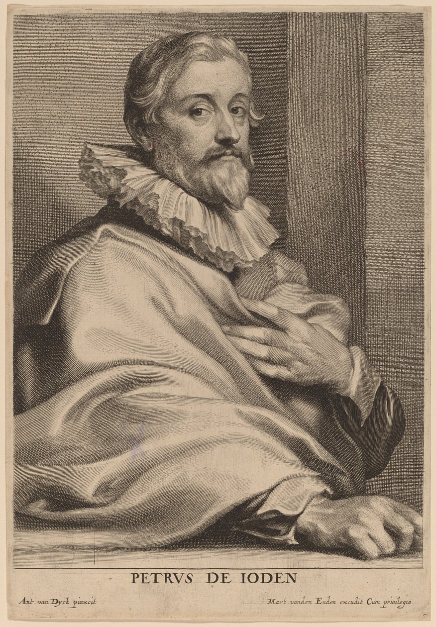 Yaşlı Pieter de Jode by Lucas Emil Vorsterman after Sir Anthony van Dyck