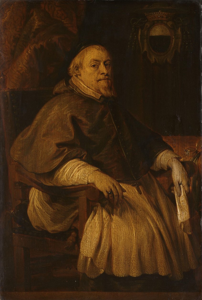 François de Gand-Vilain (1647-1666), Doornik Piskoposu portresi by Lucas Franchoys (II)