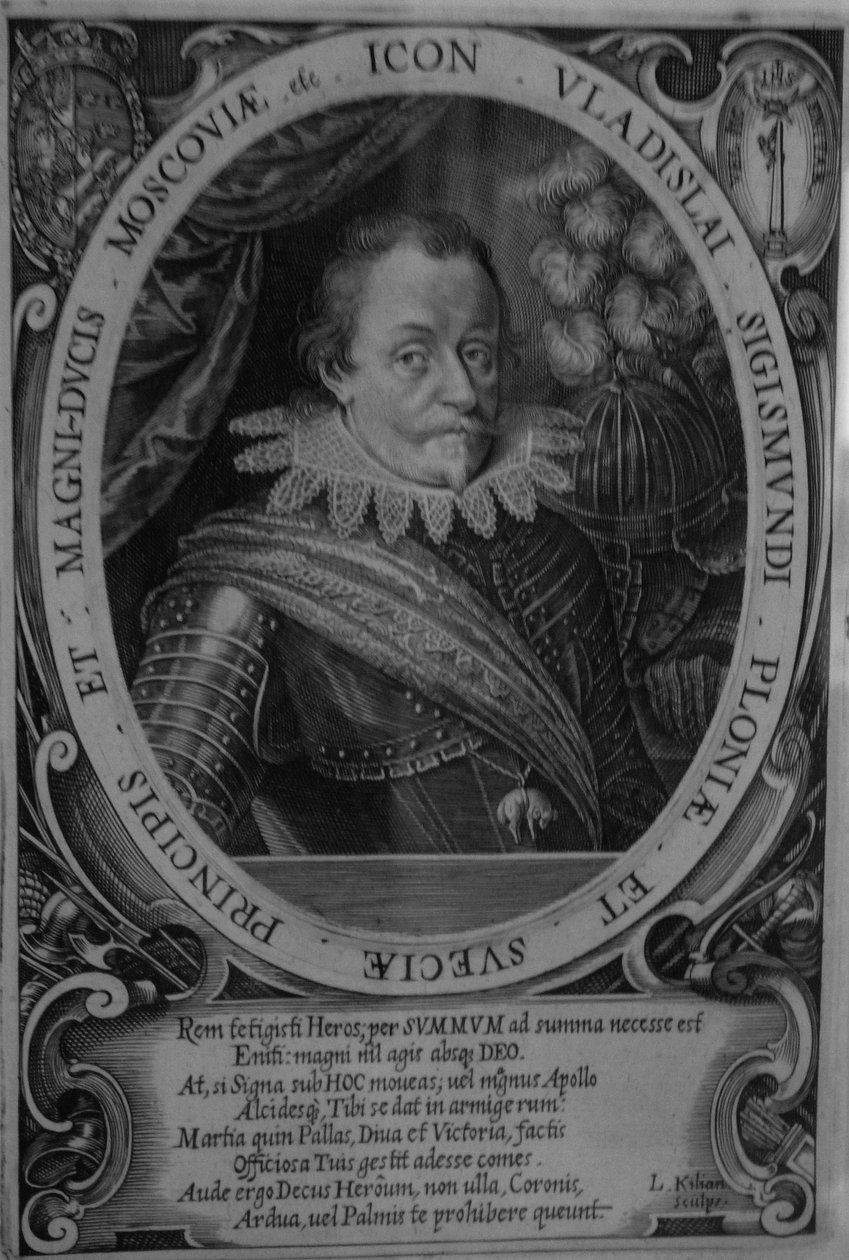 Polonya Kralı IV. Wladyslaw Vasa 1595-1648, Rusya Çarı, 1632'den önce by Lucas Kilian