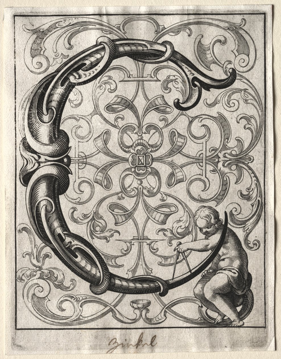 Yeni ABC Kitapçığı: C, 1627. by Lucas Kilian