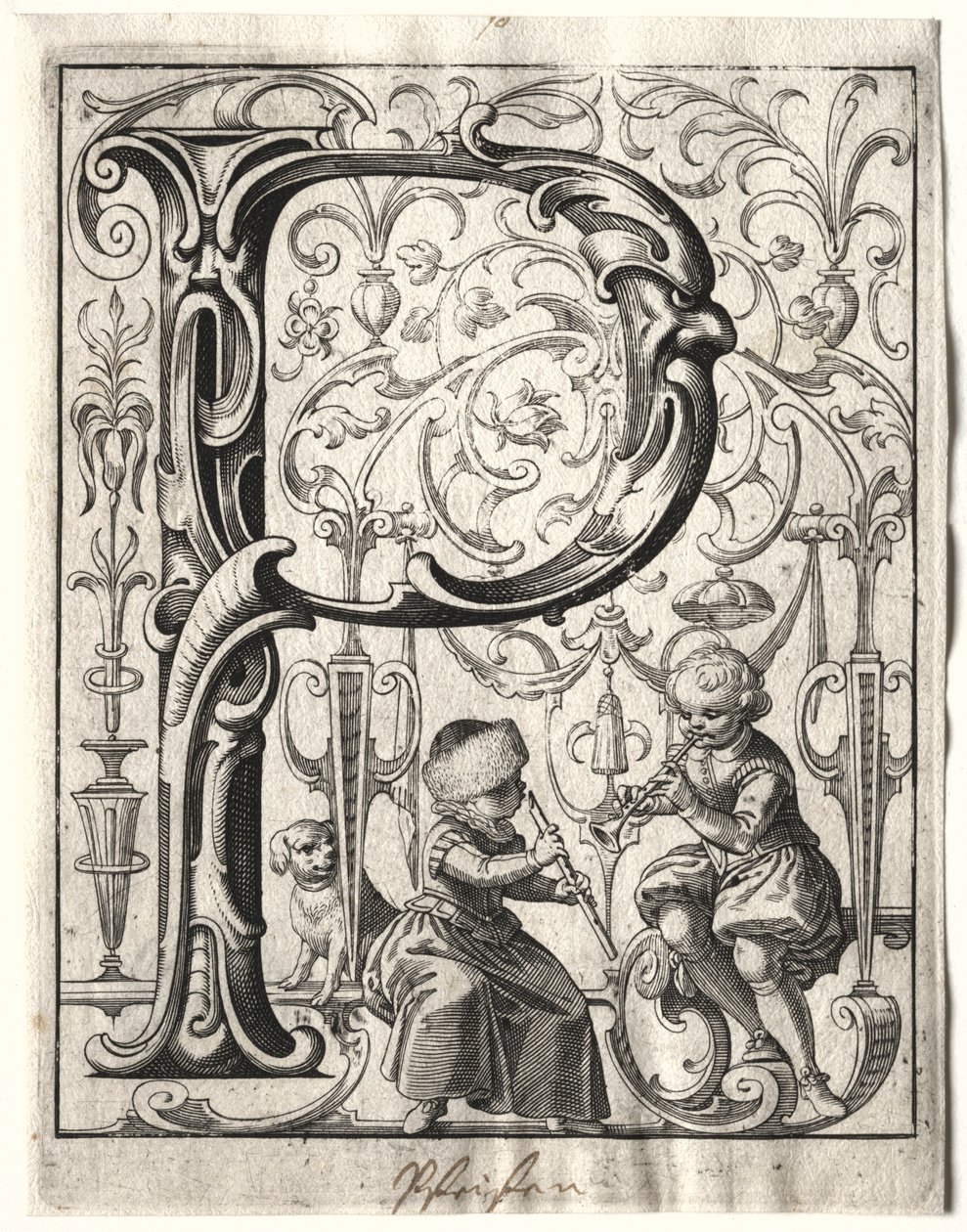 Yeni ABC Kitapçığı: S, 1627. by Lucas Kilian