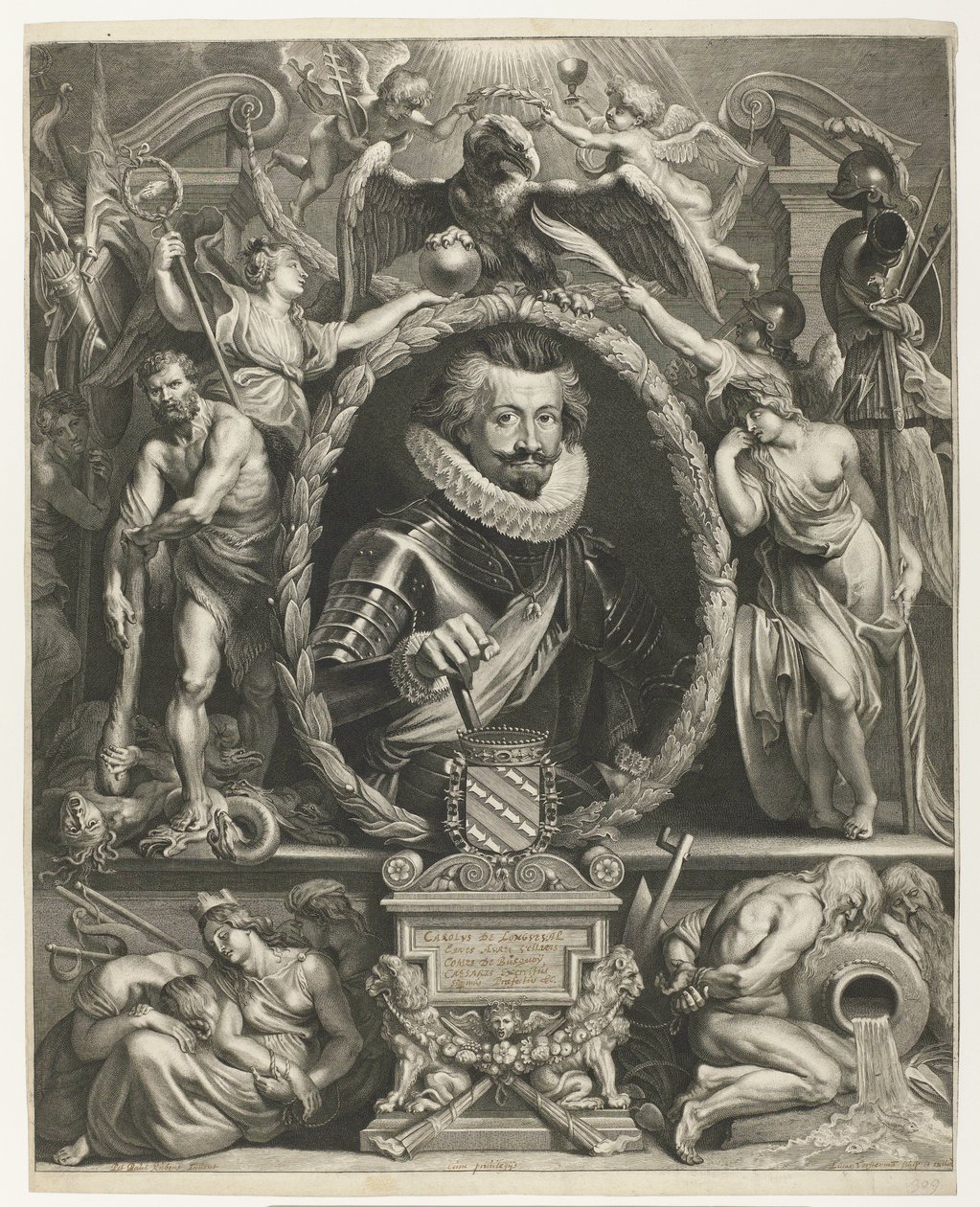 Charles Bonaventure de Longueval'in portresi, Bucquoy Kontu Charles-Bonaventure de Longueval'in portresi, graaf van Bucquoy by Lucas Vorsterman (I)