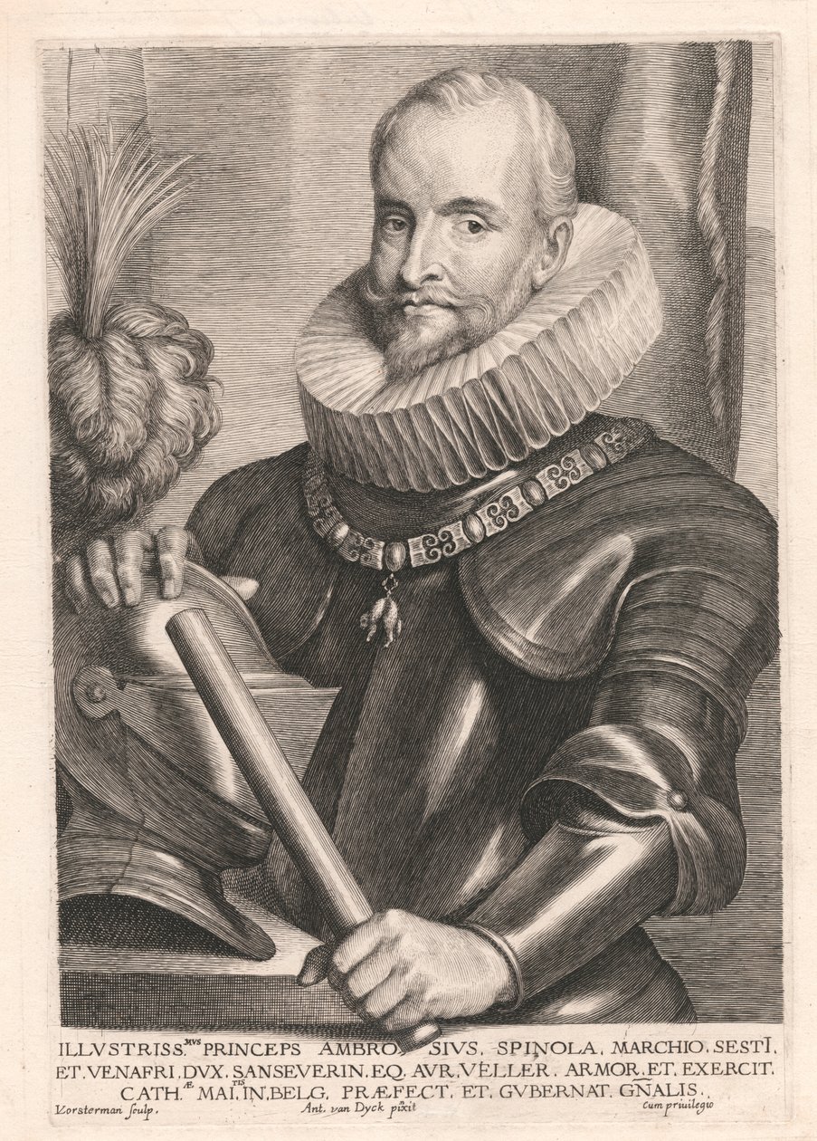 Şanlı Ambrose Spinola, Marquis Sest I by Lucas Vorsterman
