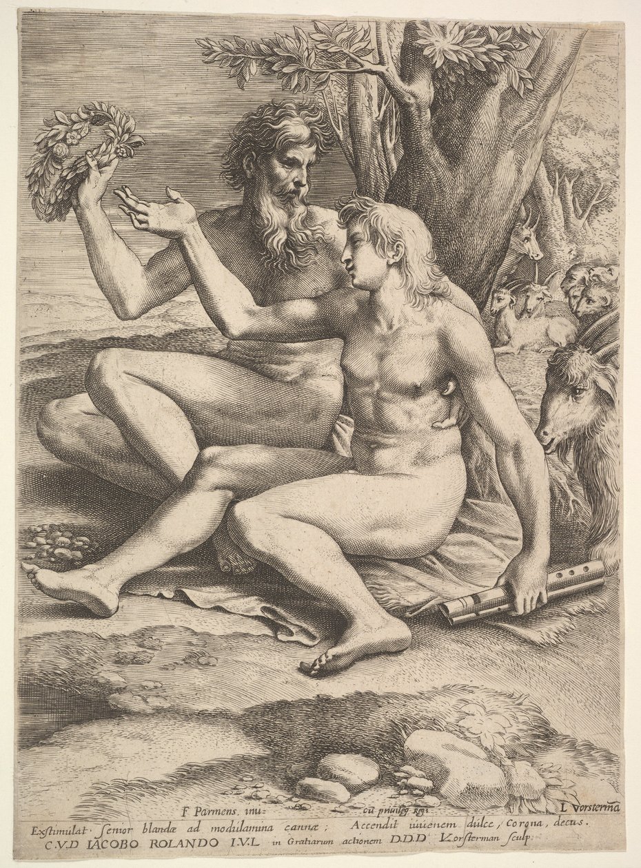 İki Çıplak Çoban, 17. yüzyıl. by Lucas Vorsterman