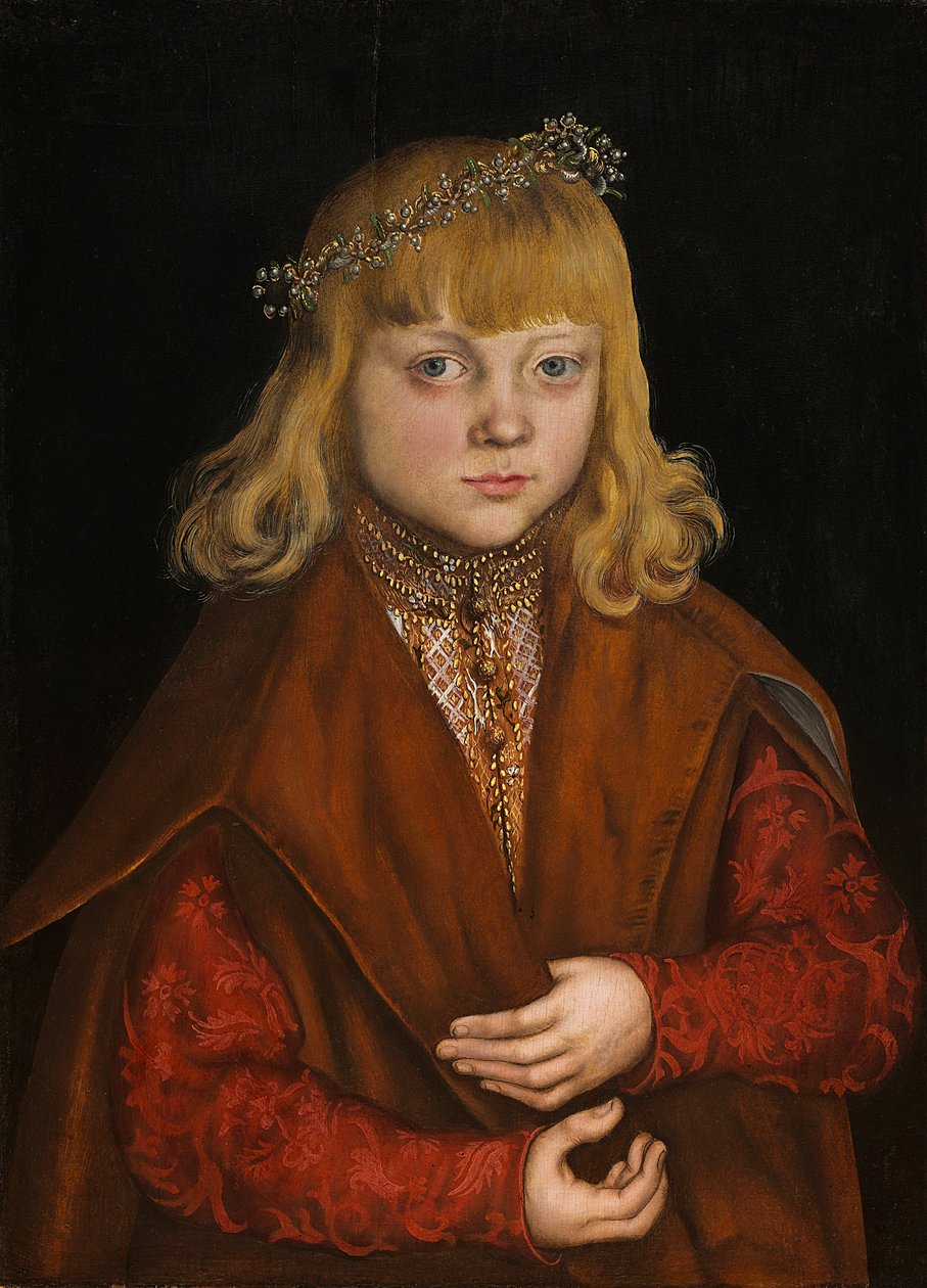 Saksonya Prensi, c.1517 (panelde yağlı boya) by Lucas the Elder Cranach