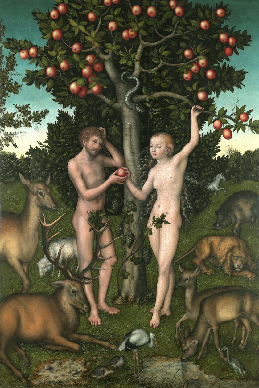 Adem ve Havva by Lucas the Elder Cranach