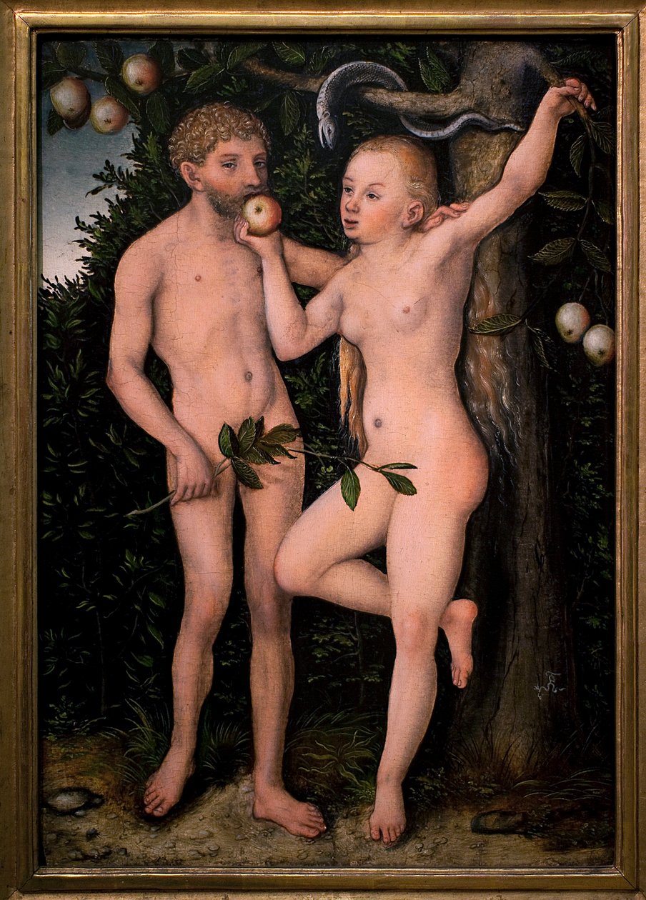 Adem ve Havva. Lucas Cranach