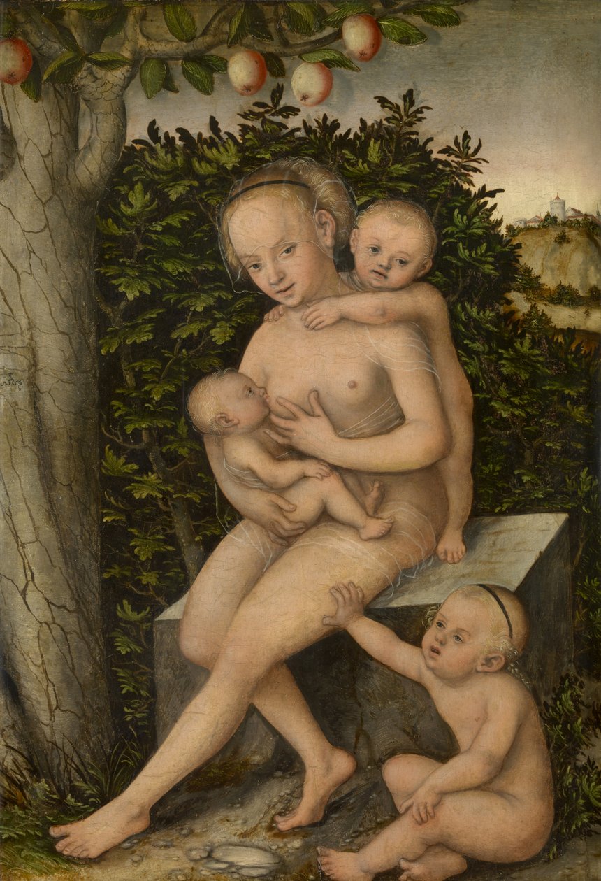 Sadaka (panel üzerine yağ) by Lucas the Elder Cranach