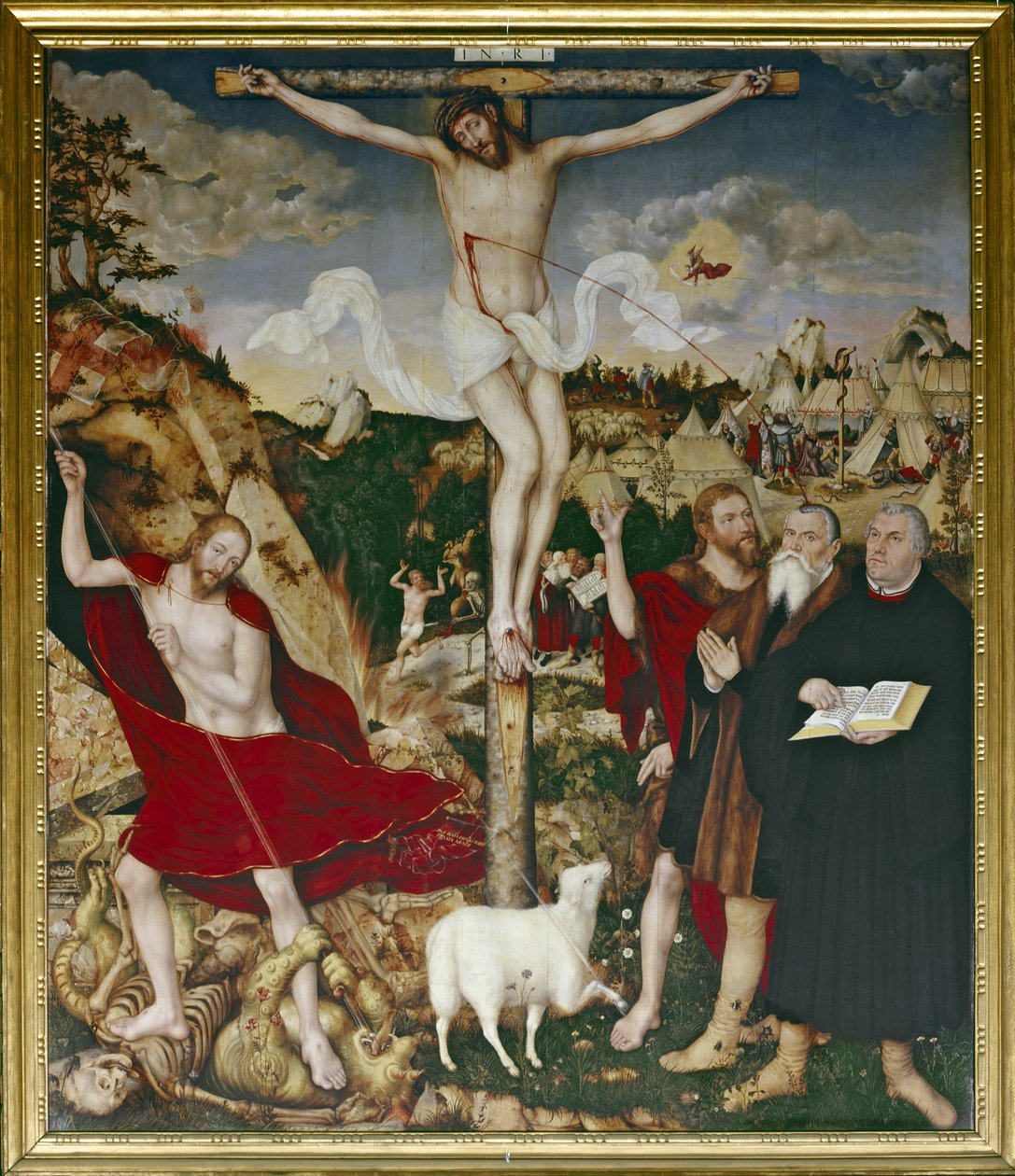 İsa çarmıhta by Lucas the Elder Cranach