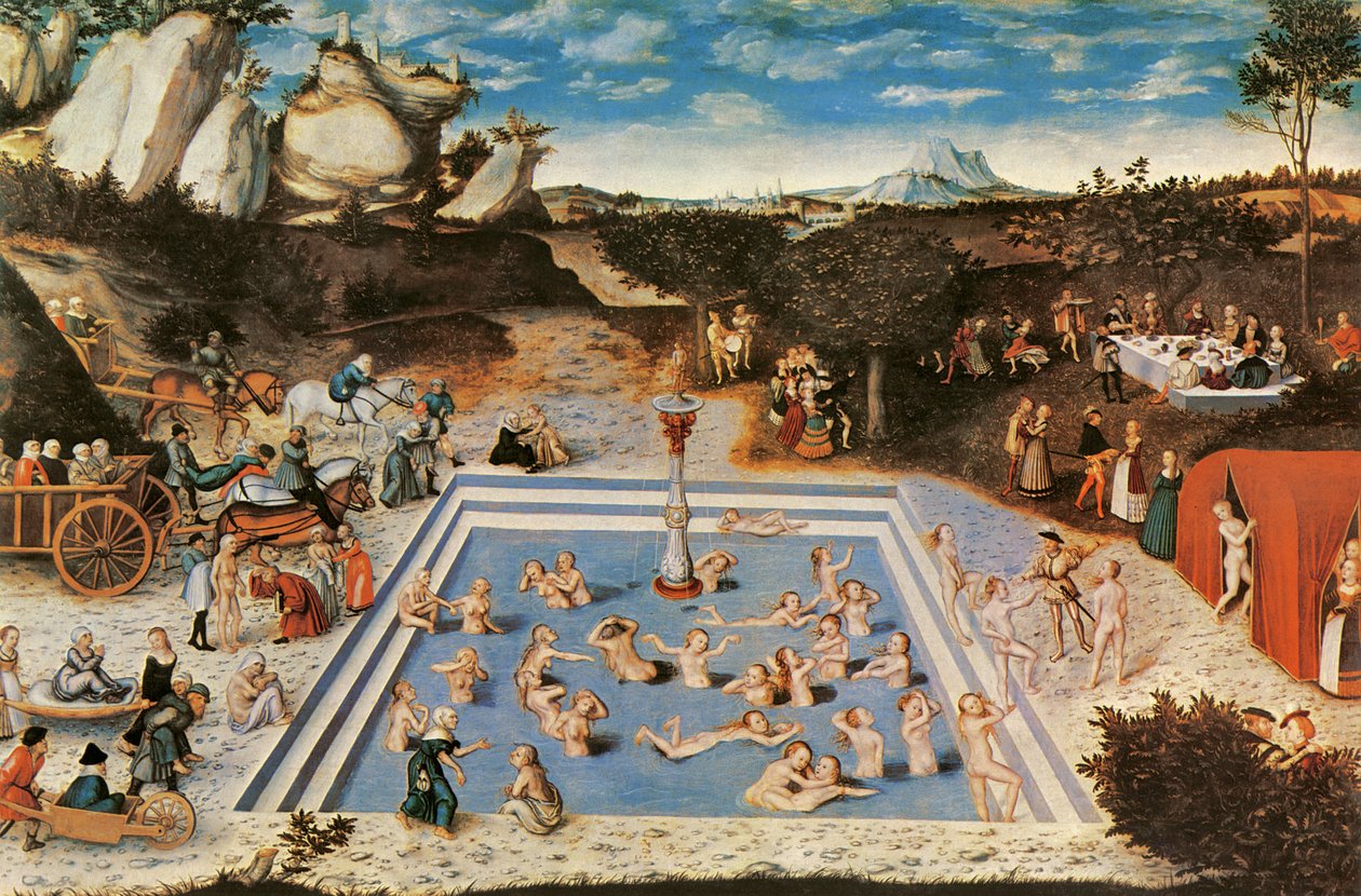 Gençlik Çeşmesi (tuval üzerine yağlı boya) by Lucas the Elder Cranach