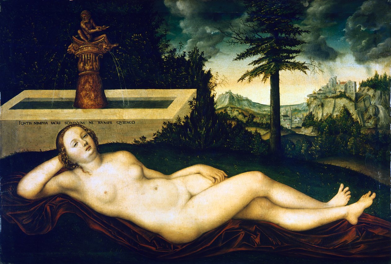 çeşme perisi by Lucas the Elder Cranach