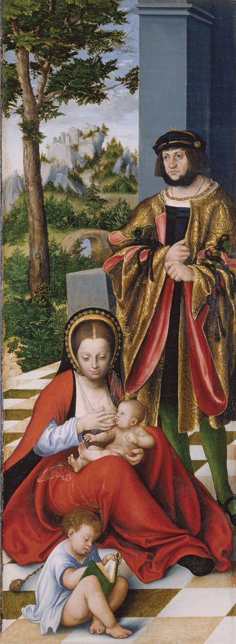 Kutsal Akrabalık (sözde Torgau Altarpiece) sol panel by Lucas the Elder Cranach
