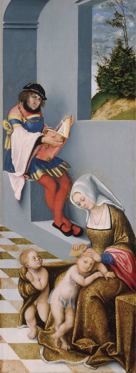 Kutsal Akrabalık (sözde Torgau Altarpiece) sağ panel by Lucas the Elder Cranach