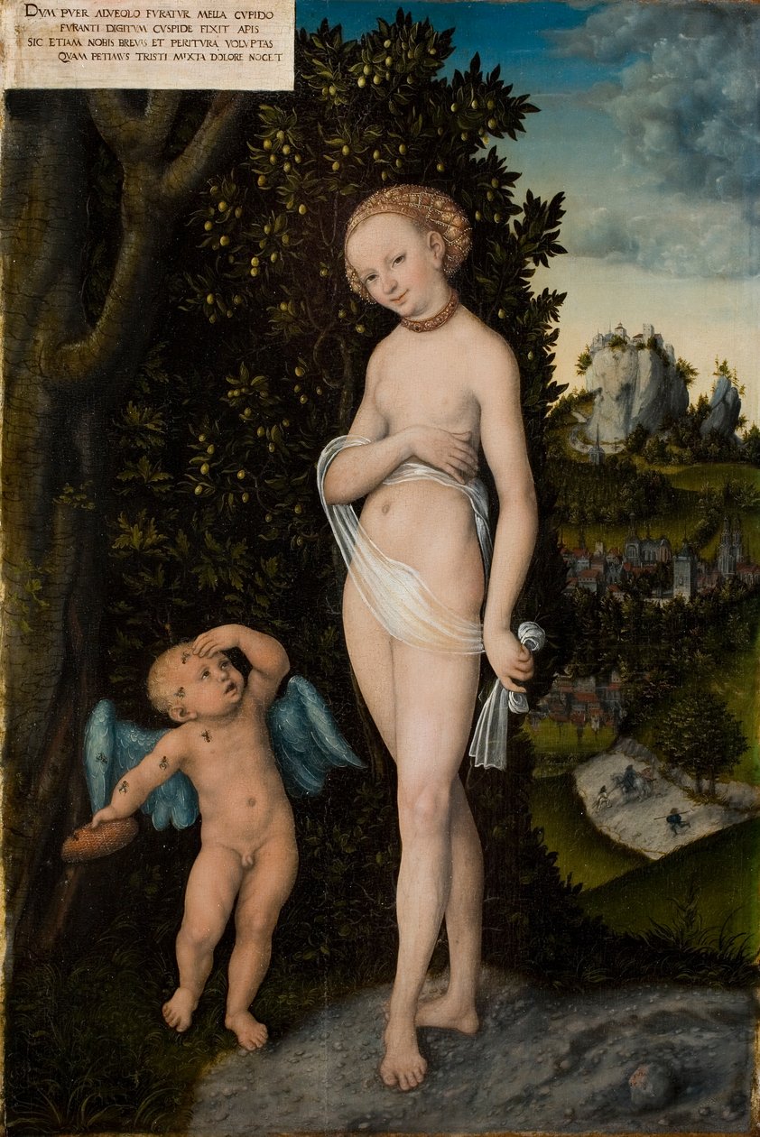 Aşk Tanrısı Bal Çalan Venüs by Lucas the Elder Cranach