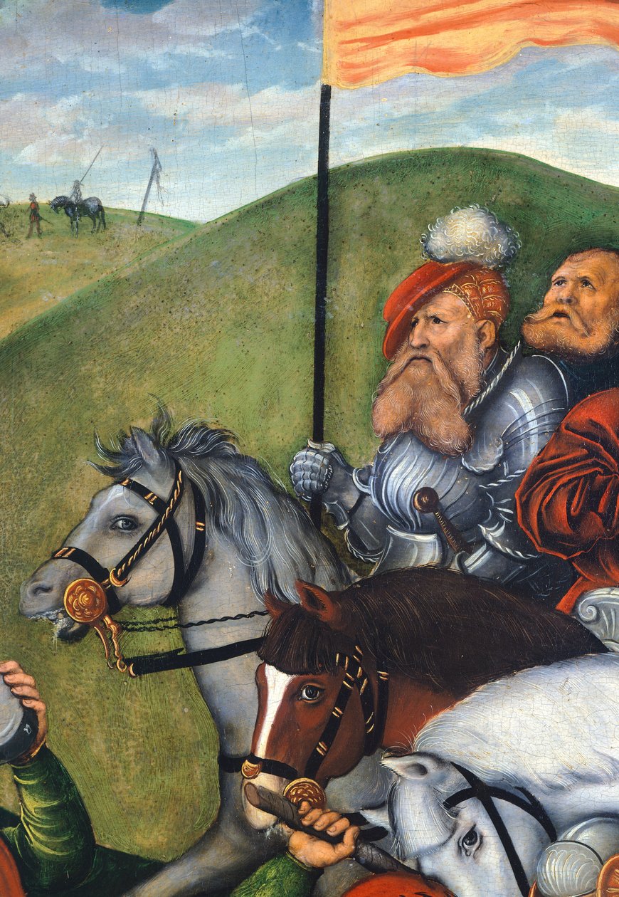 Calvary Yolu, Lucas Cranach Elder (1472-1553), Detay by Lucas the Elder Cranach