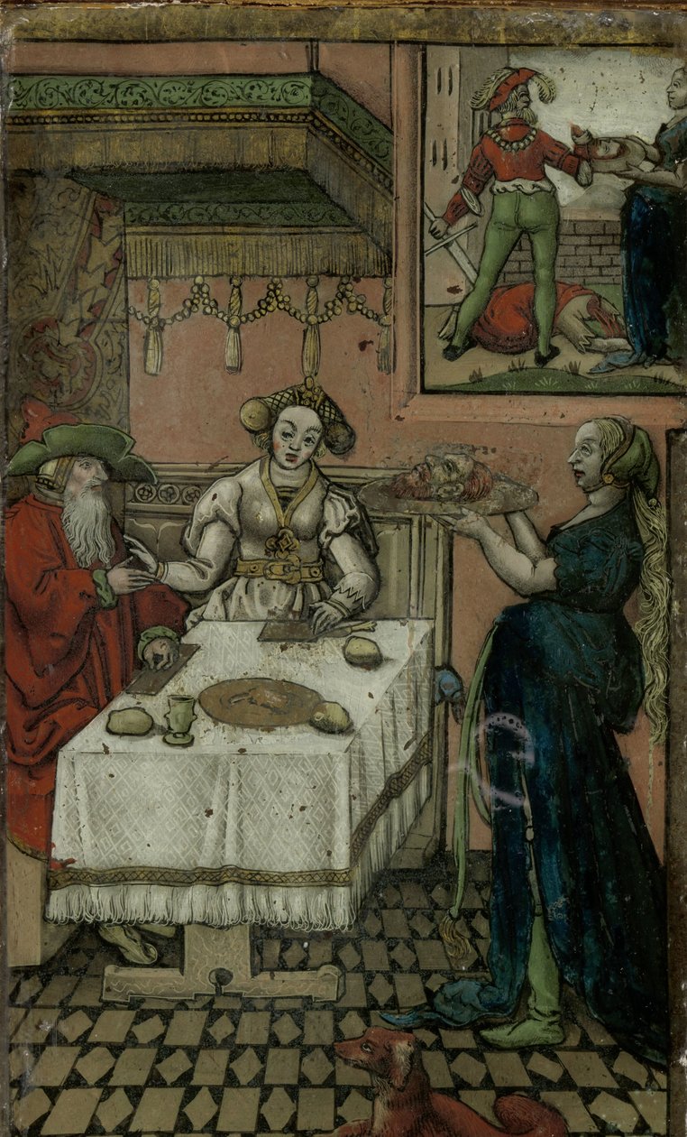 Vaftizci Yahya'nın Başı ile Salome by Lucas van Leyden (manner of)
