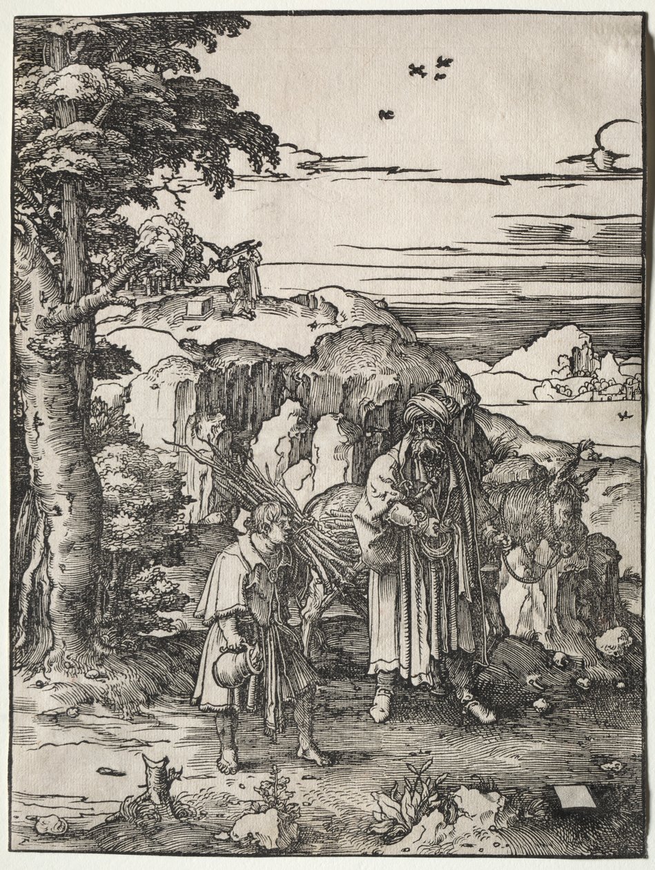 İbrahim İshak'ı Kurban Edecek by Lucas van Leyden