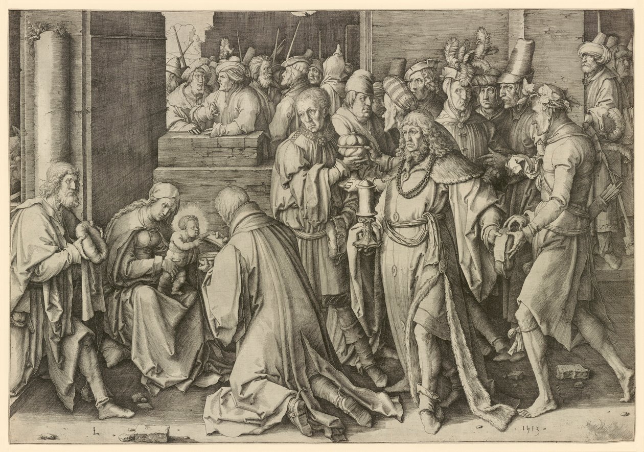 magi'nin hayranlığı by Lucas van Leyden